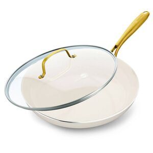 GreenPan -  Studio 12" Ceramic Nonstick Covered Alumi Linen